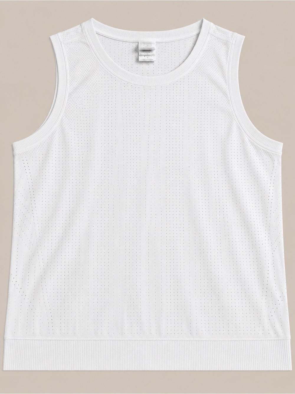Athleta Women’s White Perforated Athletic Tank